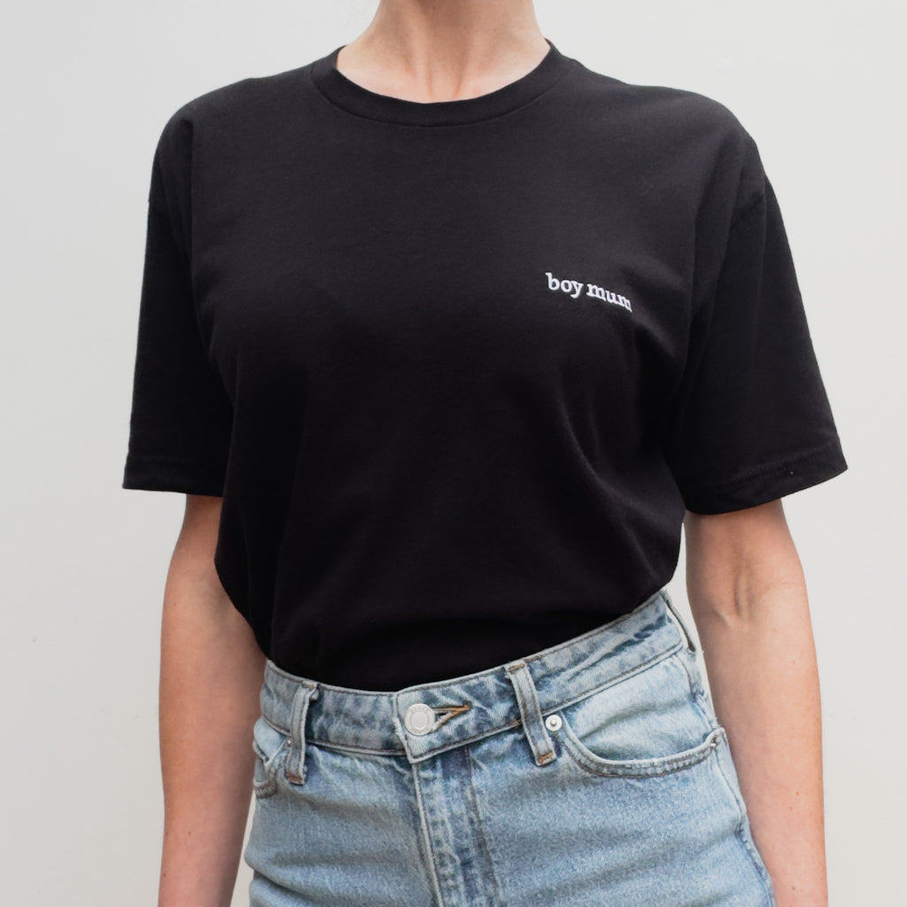 "boy mum" T-shirt