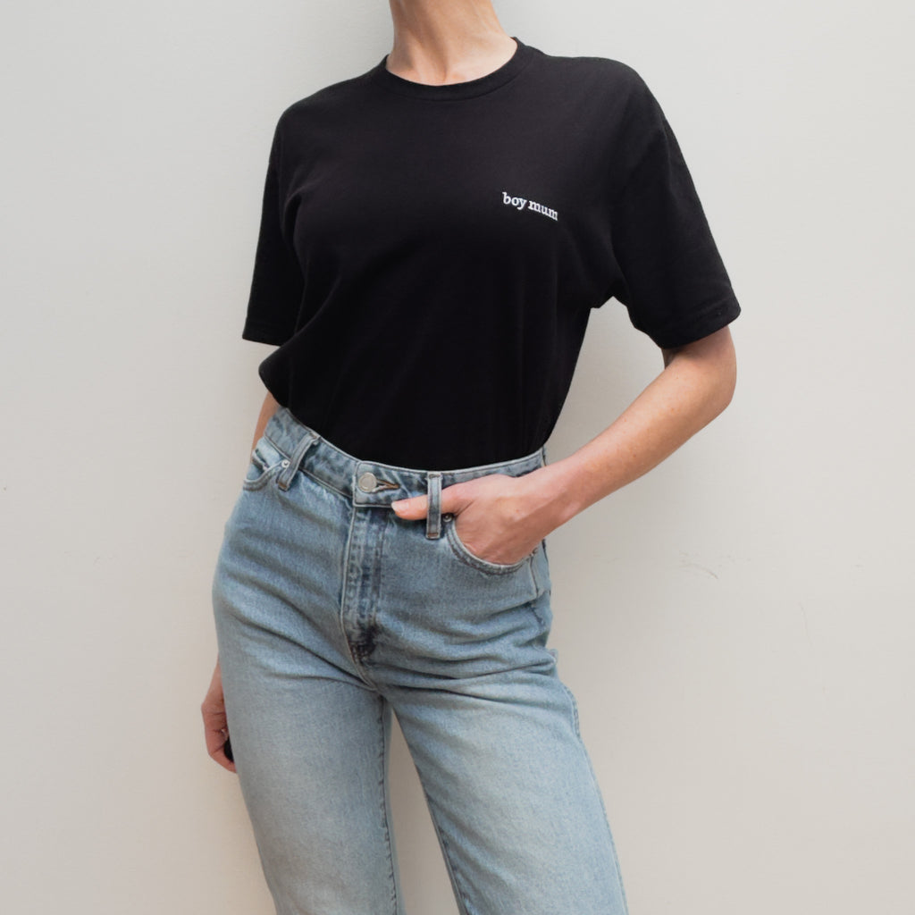 "boy mum" T-shirt