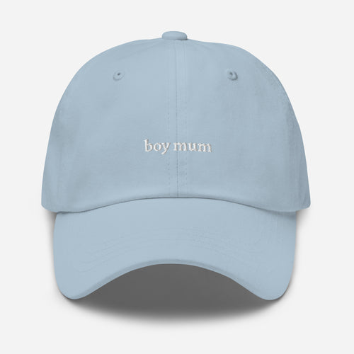 Light Blue boy mum hat Plot Twist