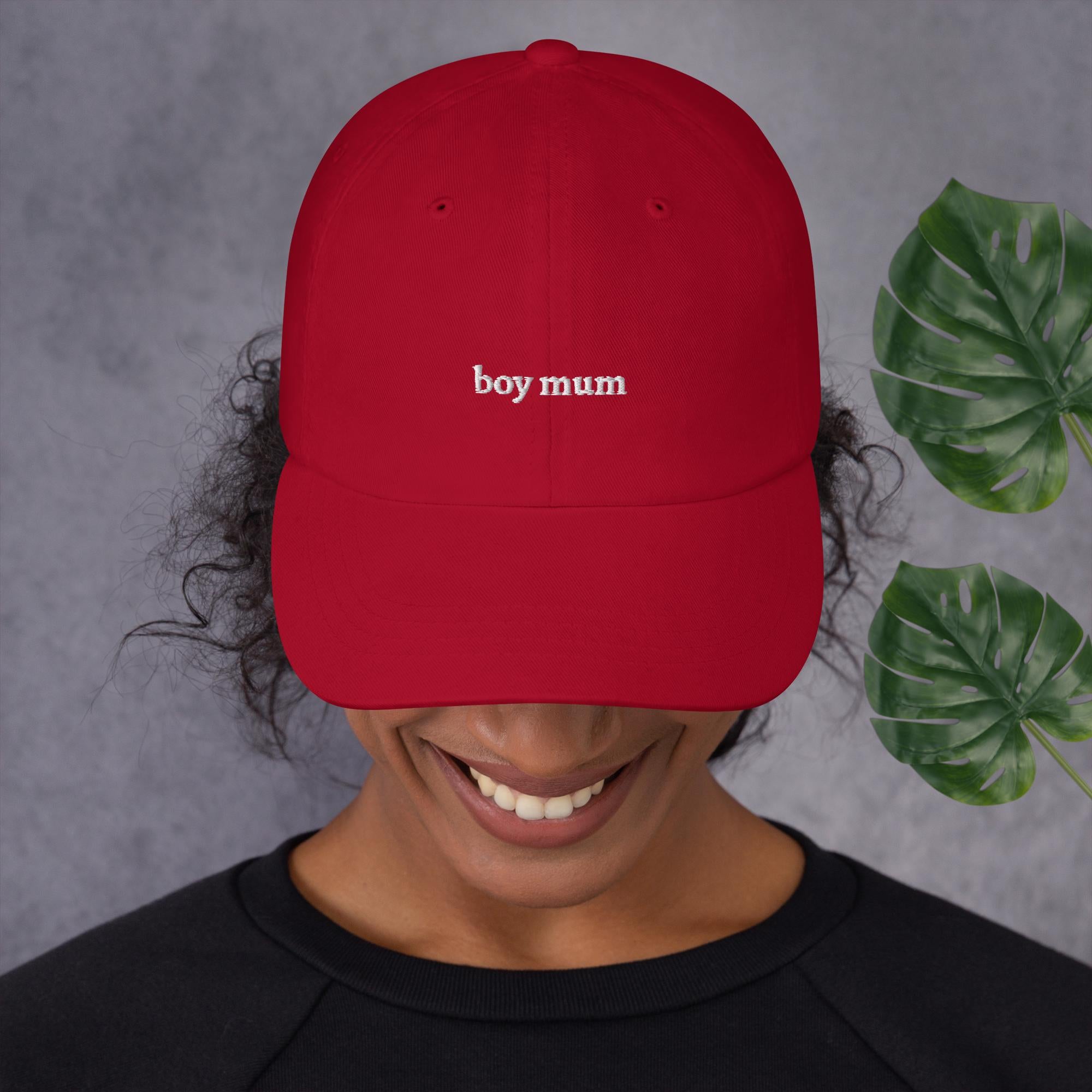 "boy mum" hat