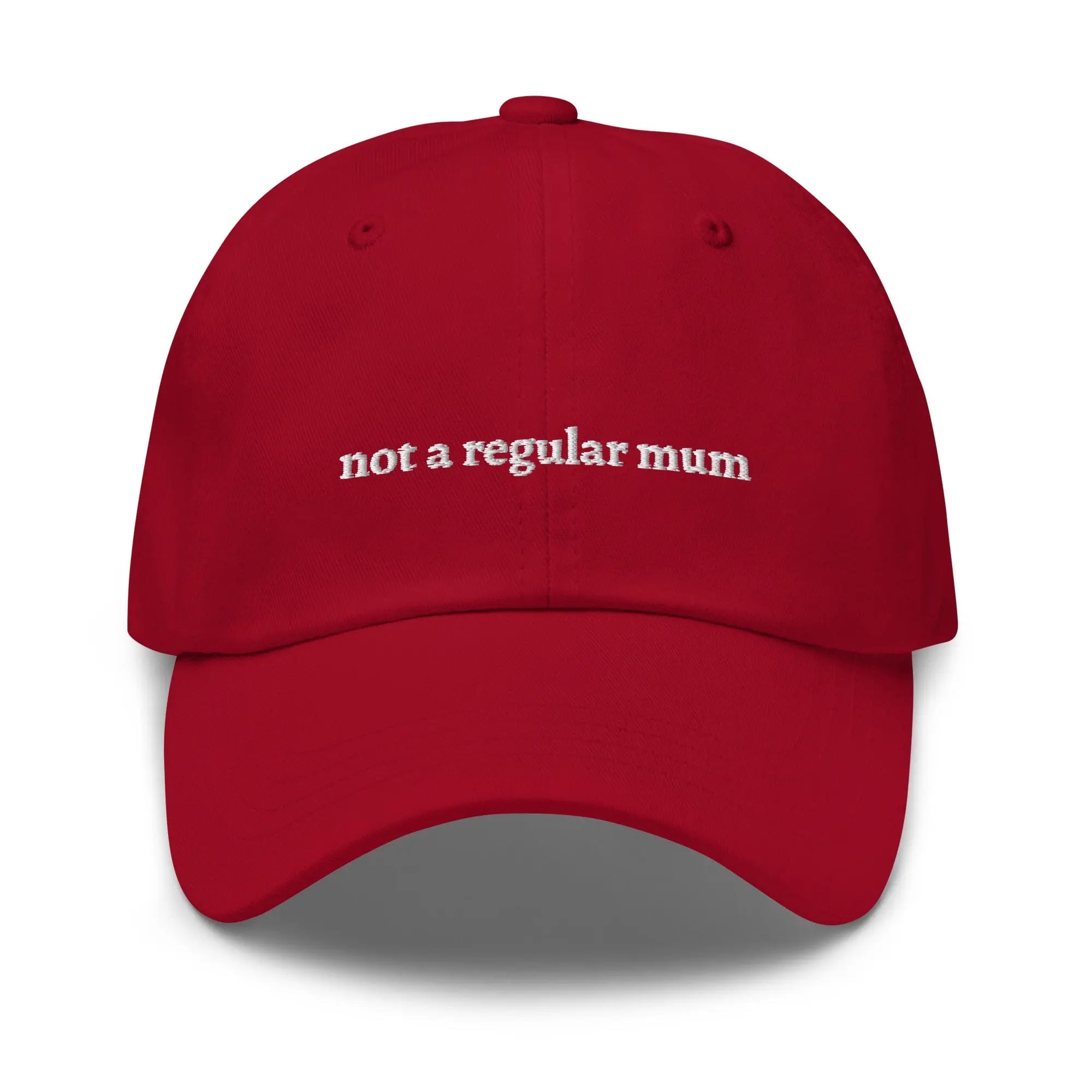 "not a regular mum" Dad hat - Plot Twist - Cranberry