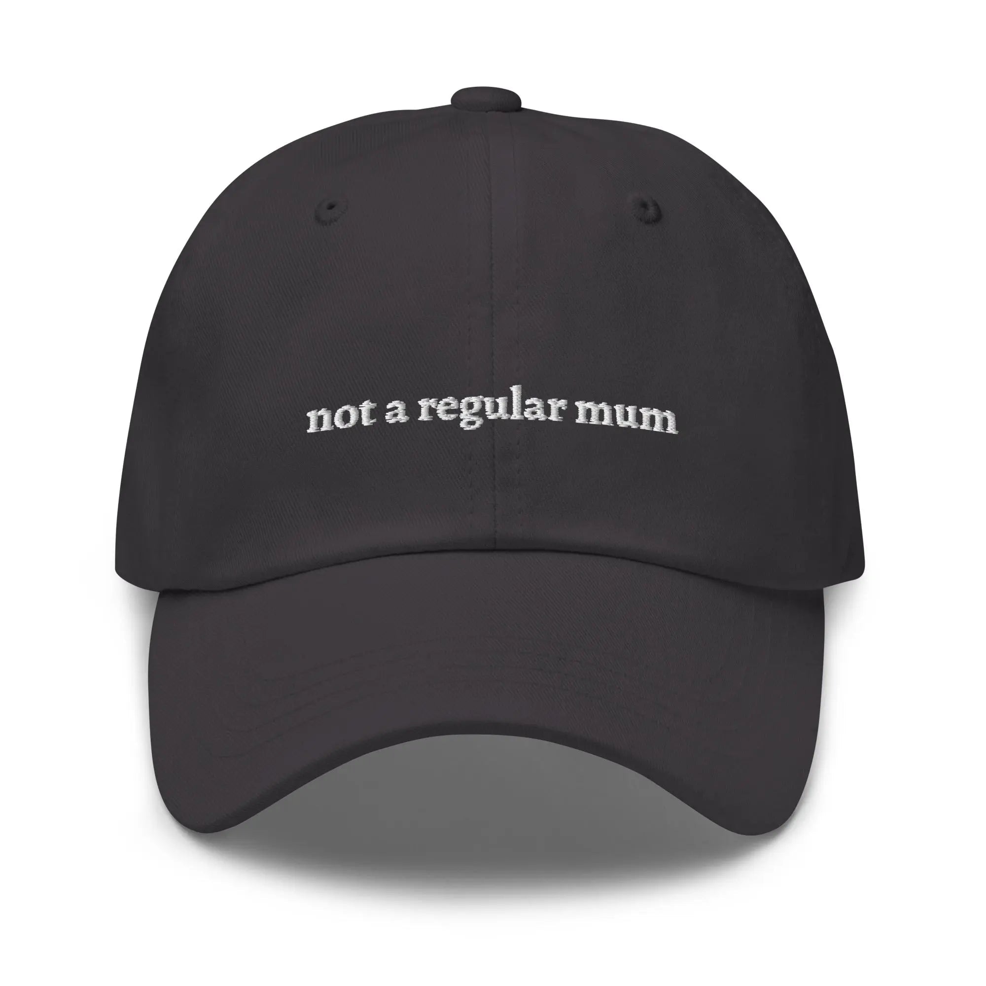 "not a regular mum" Dad hat - Plot Twist - Dark Grey