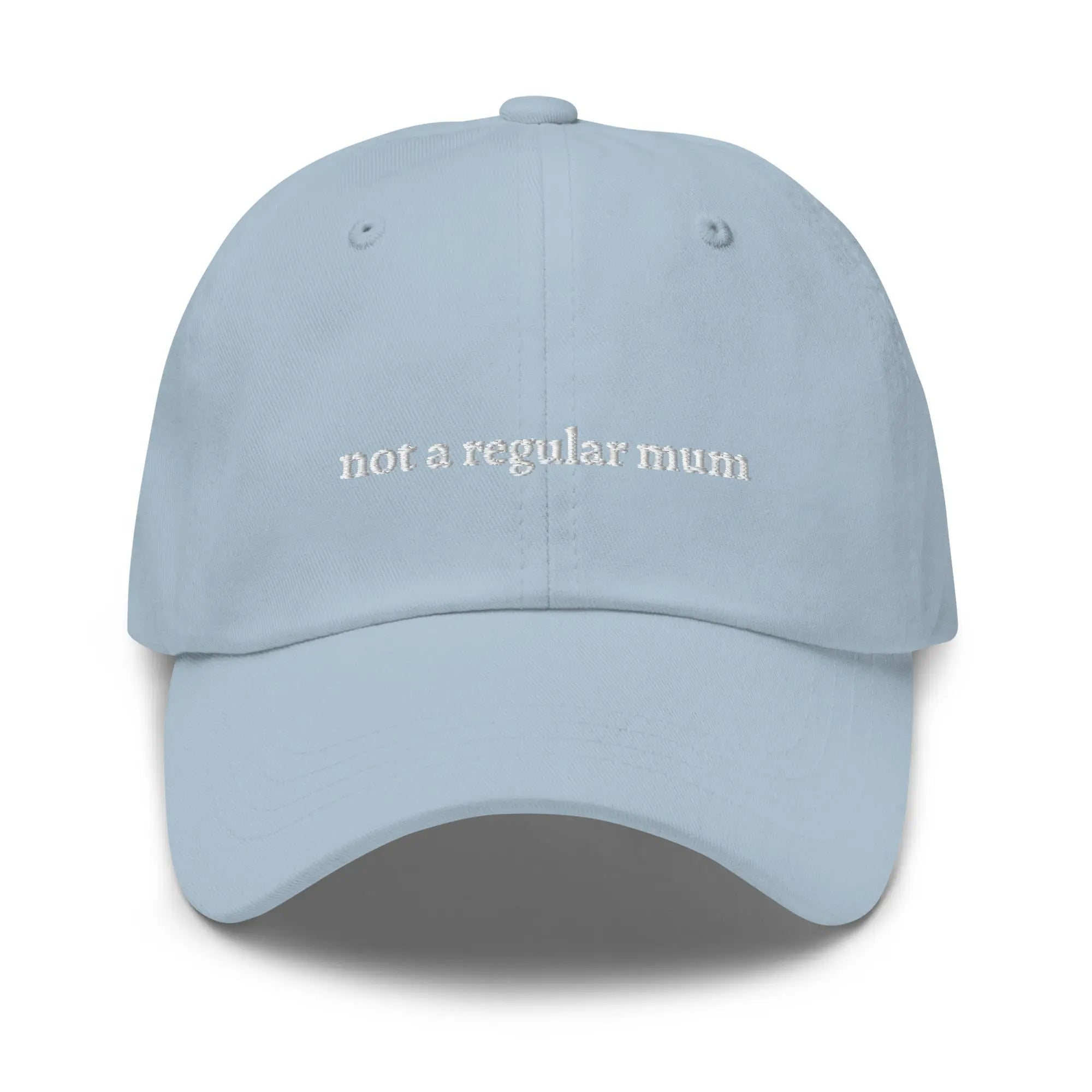 "not a regular mum" Dad hat - Plot Twist - Light Blue