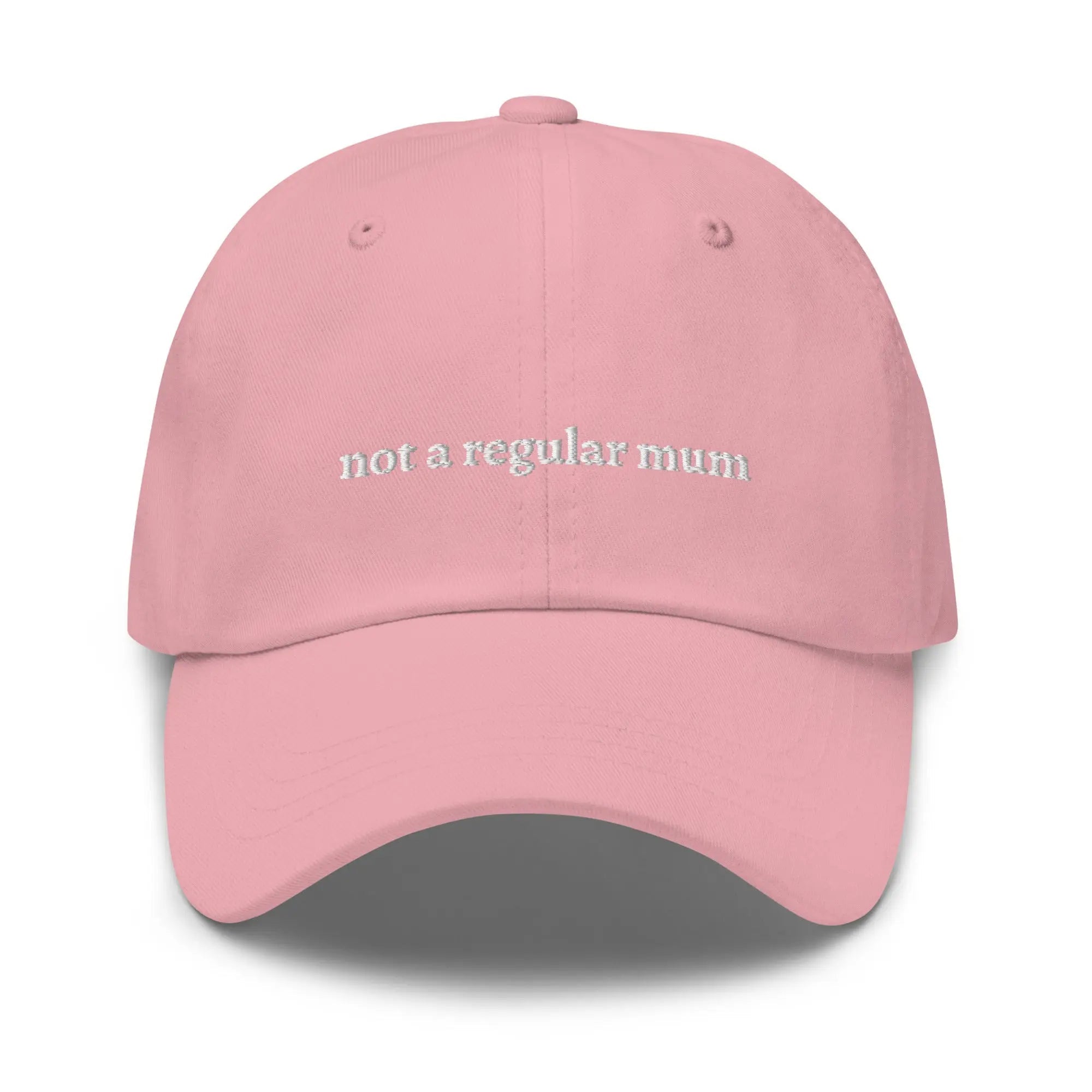 "not a regular mum" Dad hat - Plot Twist - Pink