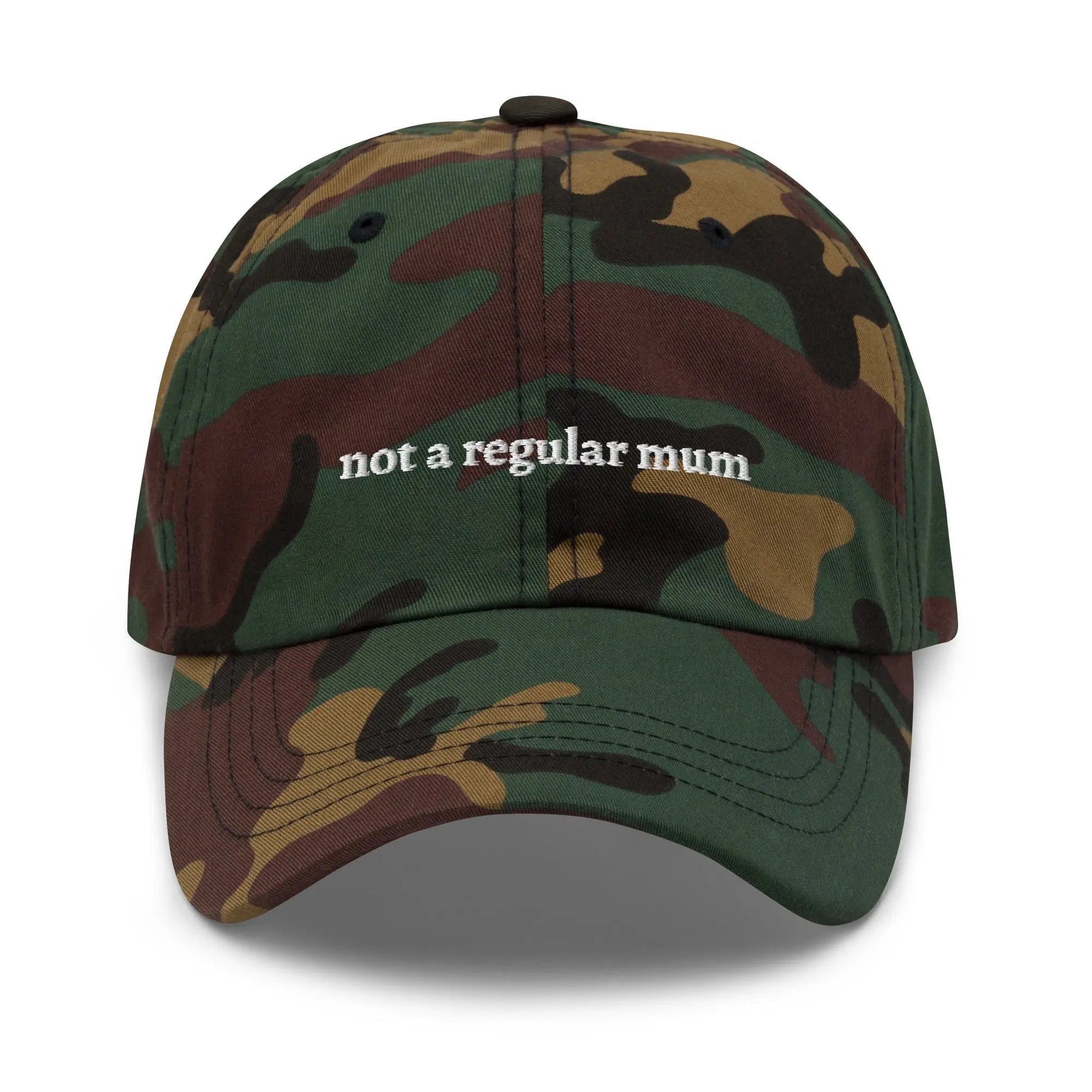 "not a regular mum" Dad hat - Plot Twist - Camo