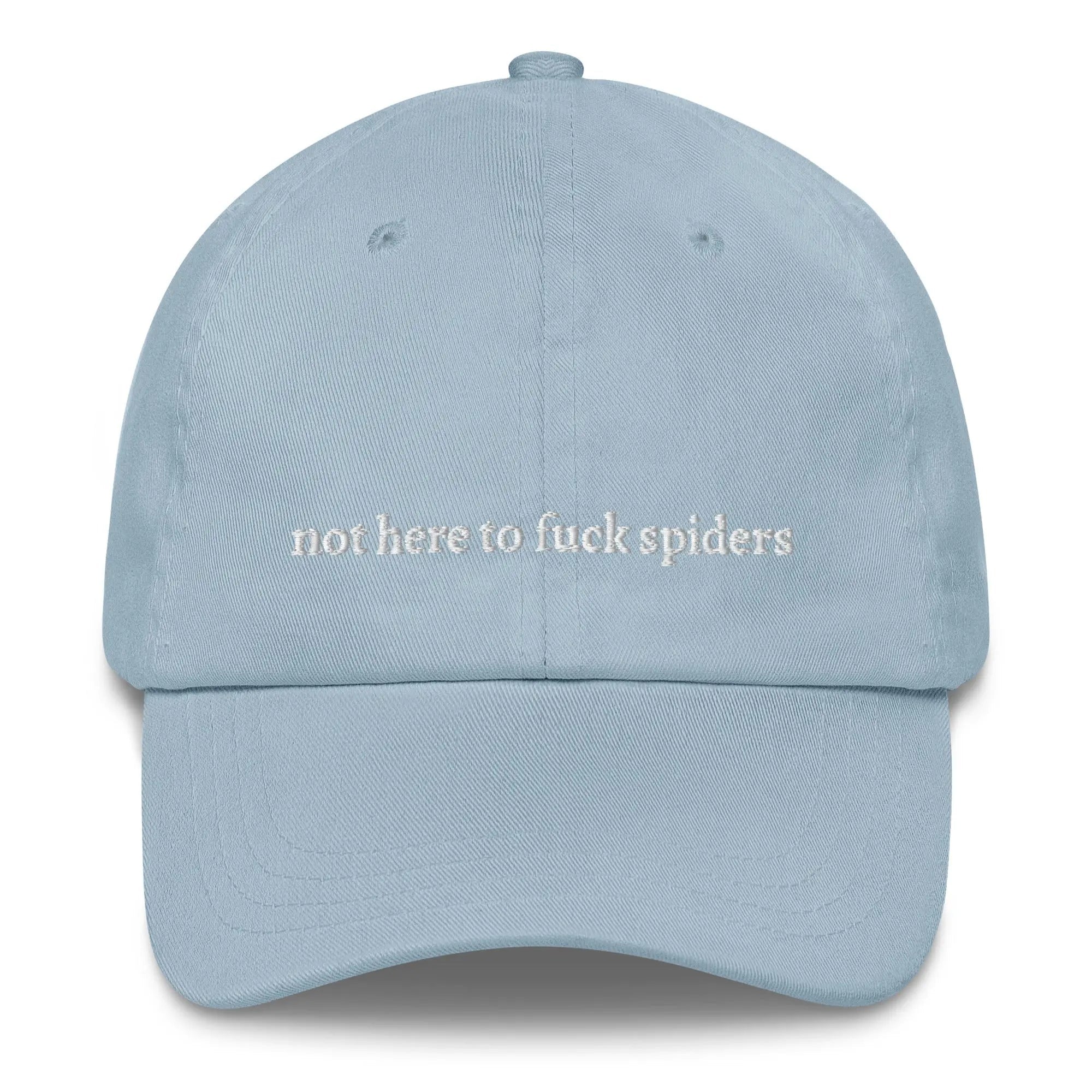"not here to f*** spiders" Dad Hat - Plot Twist - 2035928_7856
