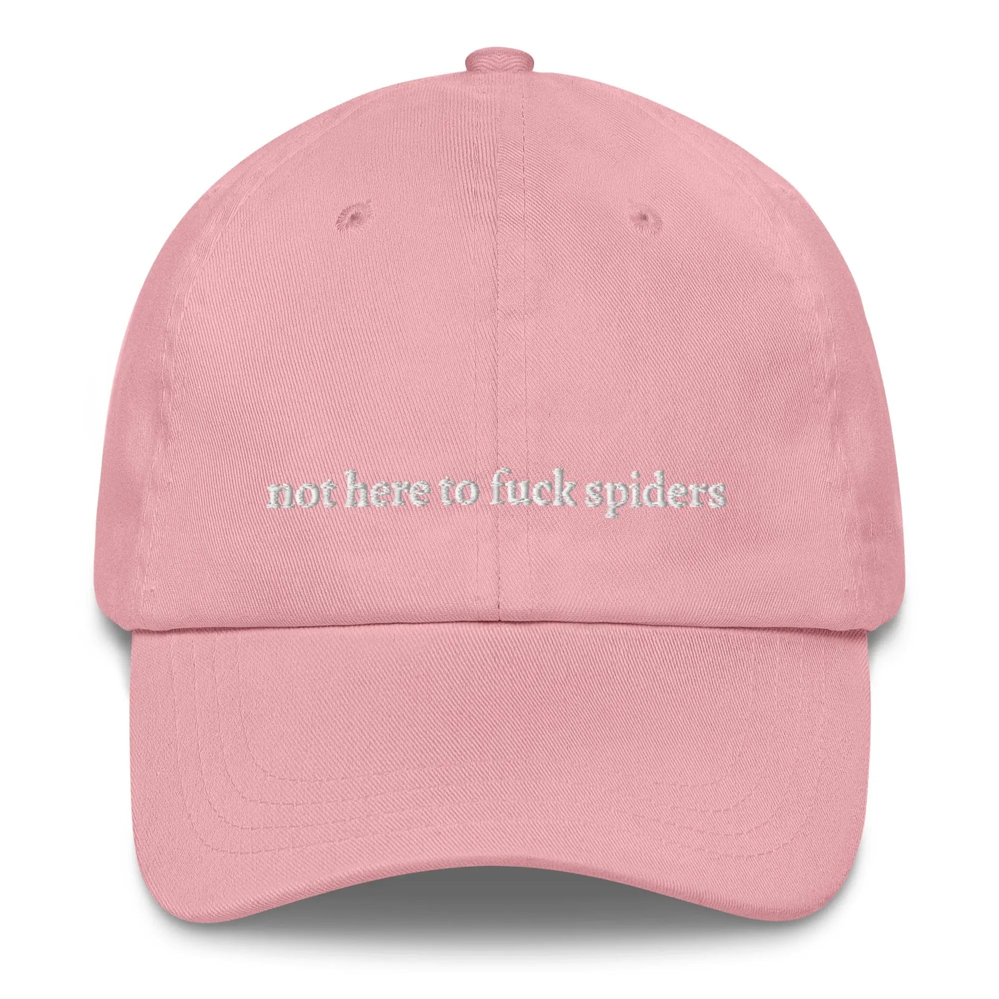 "not here to f*** spiders" Dad Hat - Plot Twist - 2035928_7858