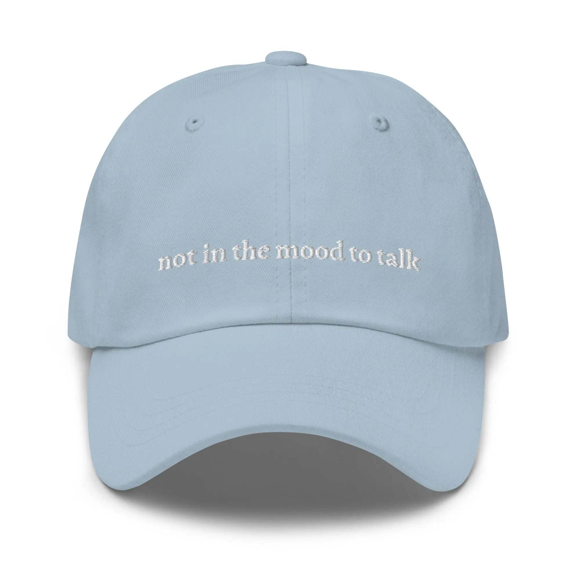 "Not in the Mood to Talk" Dad Hat - Plot Twist - 9486580_7856