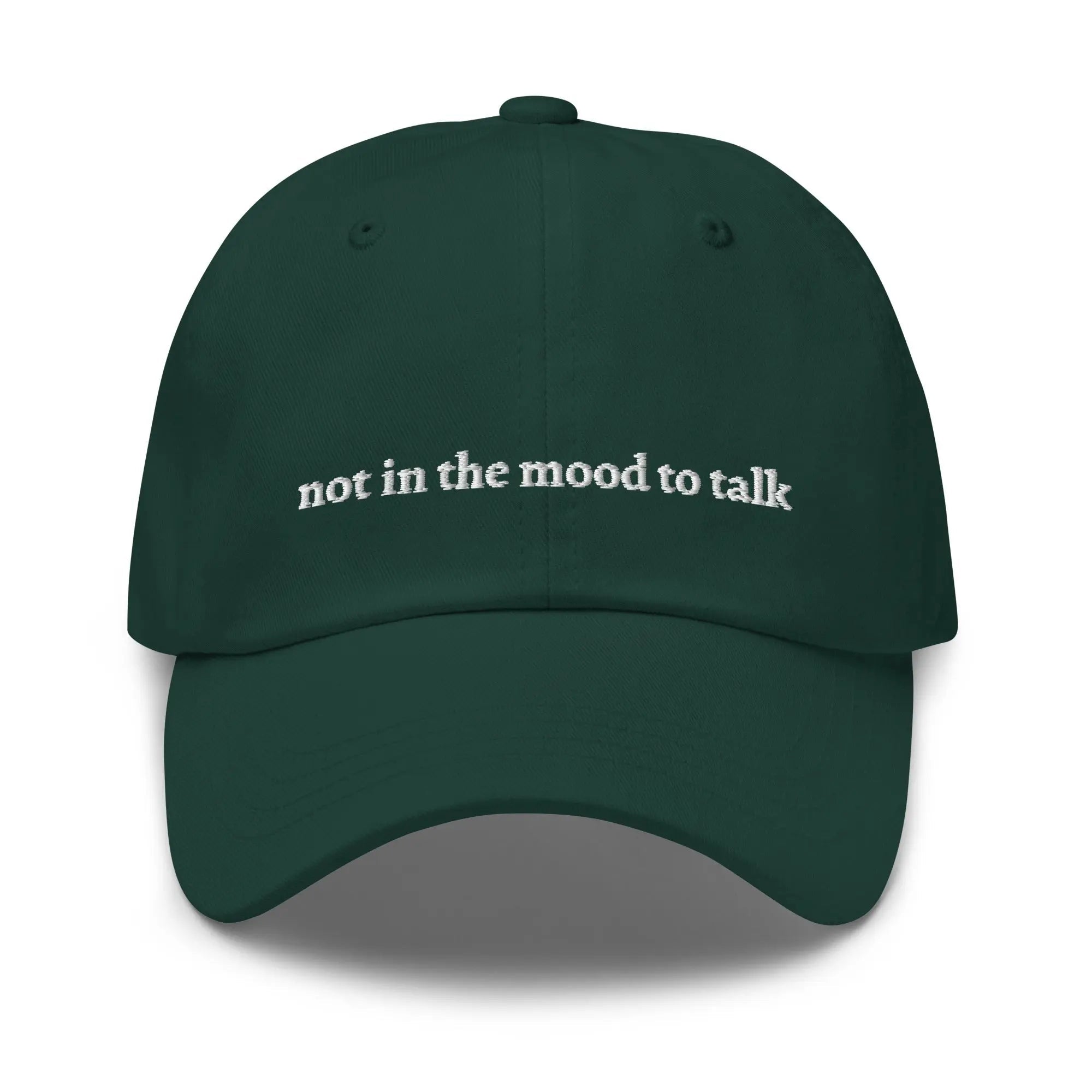 "Not in the Mood to Talk" Dad Hat - Plot Twist - 9486580_8745