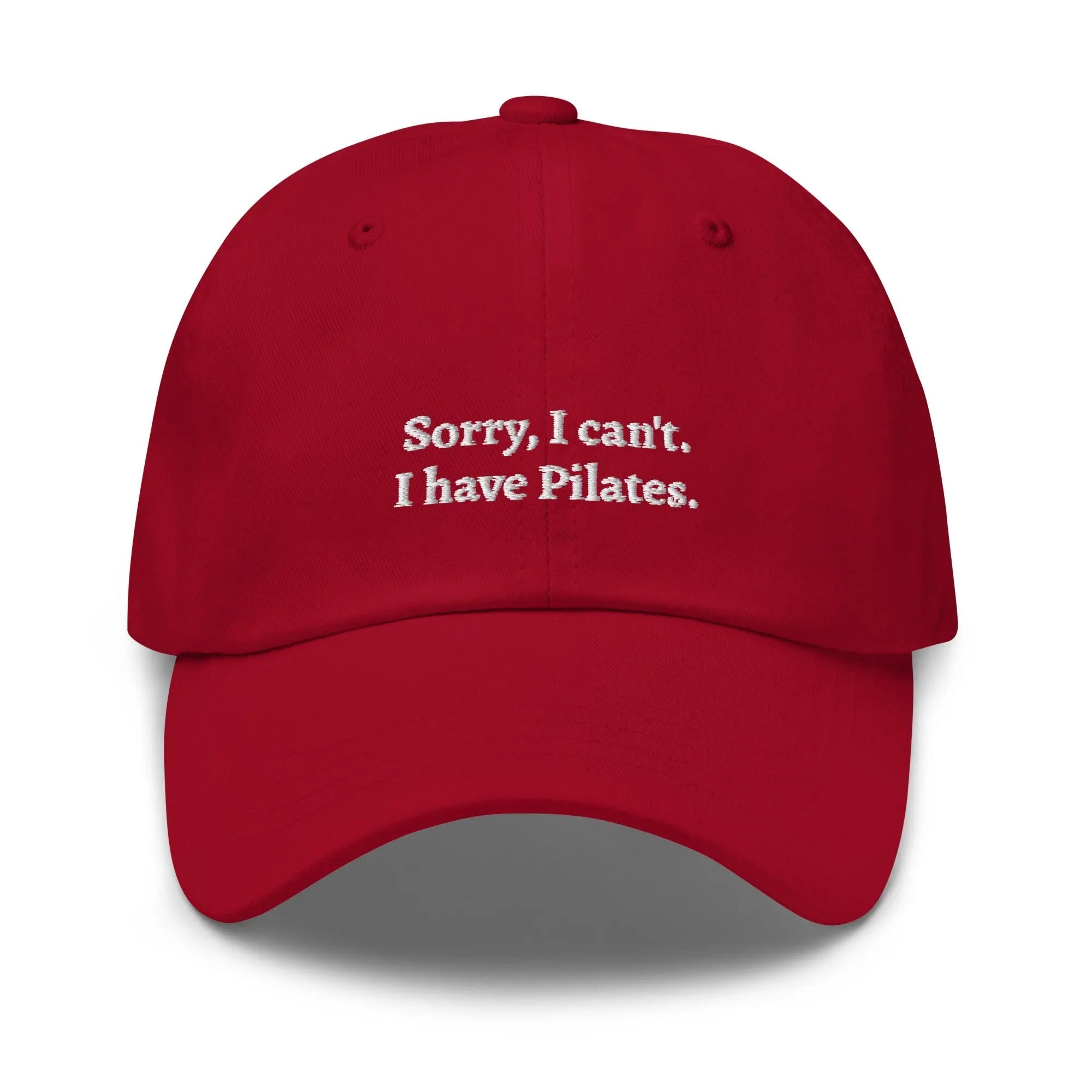 "Sorry, I can't. I have Pilates" Dad Hat - Plot Twist - 7450403_12735