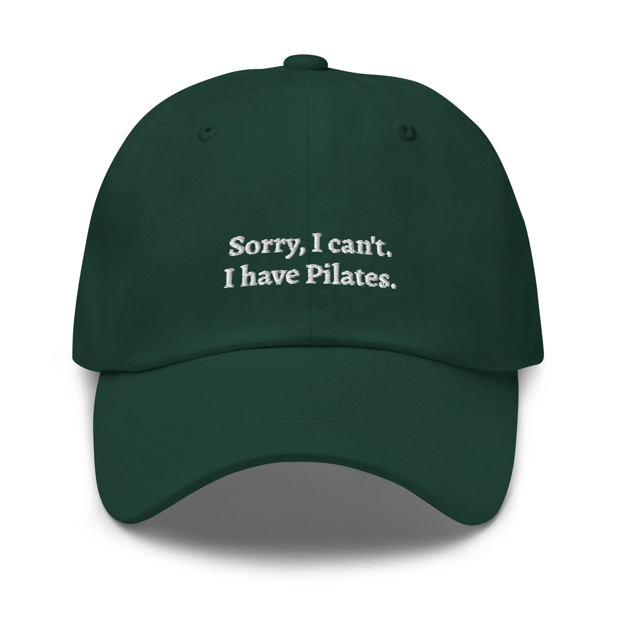 "Sorry, I can't. I have Pilates" Dad Hat - Plot Twist - 7450403_8745