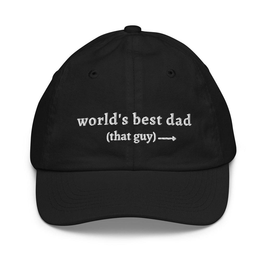 'world's best dad' Youth Hat - Plot Twist - 8873934_11456