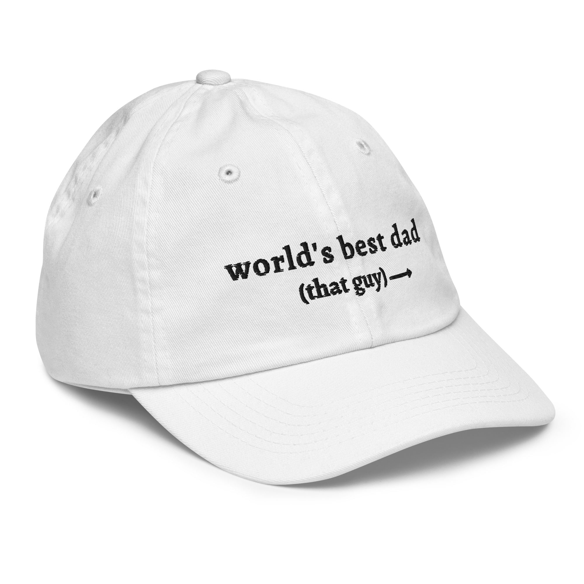 'world's best dad' Youth Hat - Plot Twist - 8873934_11457