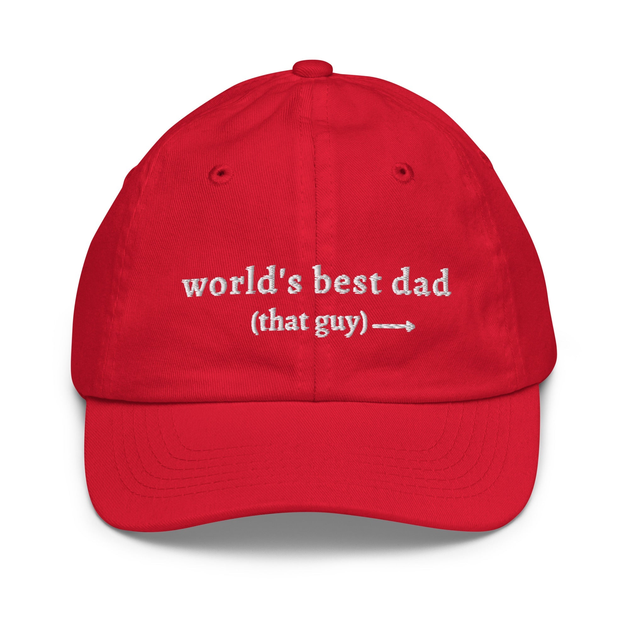 'world's best dad' Youth Hat - Plot Twist - 8873934_16507