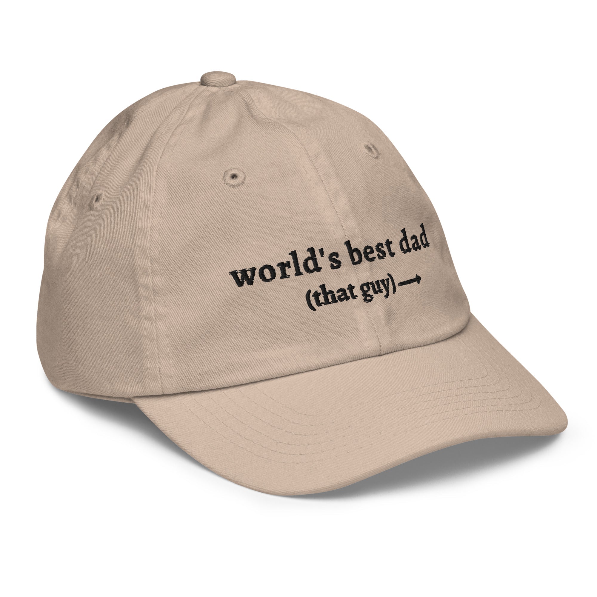 'world's best dad' Youth Hat - Plot Twist - 8873934_16509