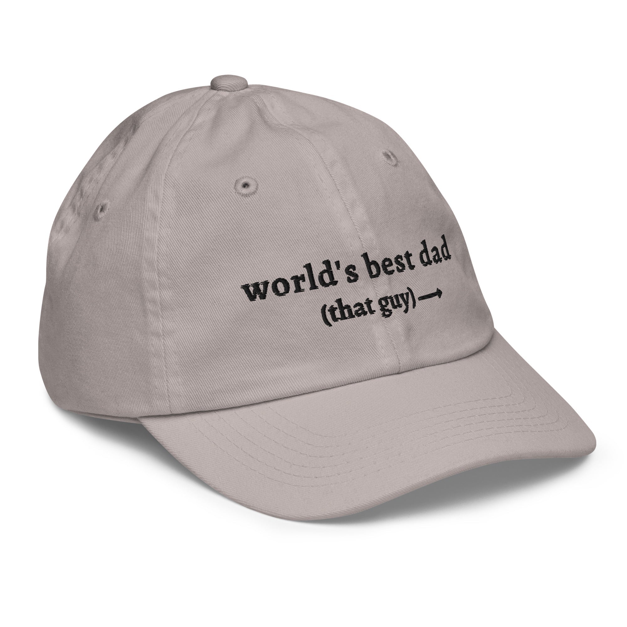 'world's best dad' Youth Hat - Plot Twist - 8873934_16510